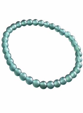 天然翡翠珠串高冰晴底色手链手串