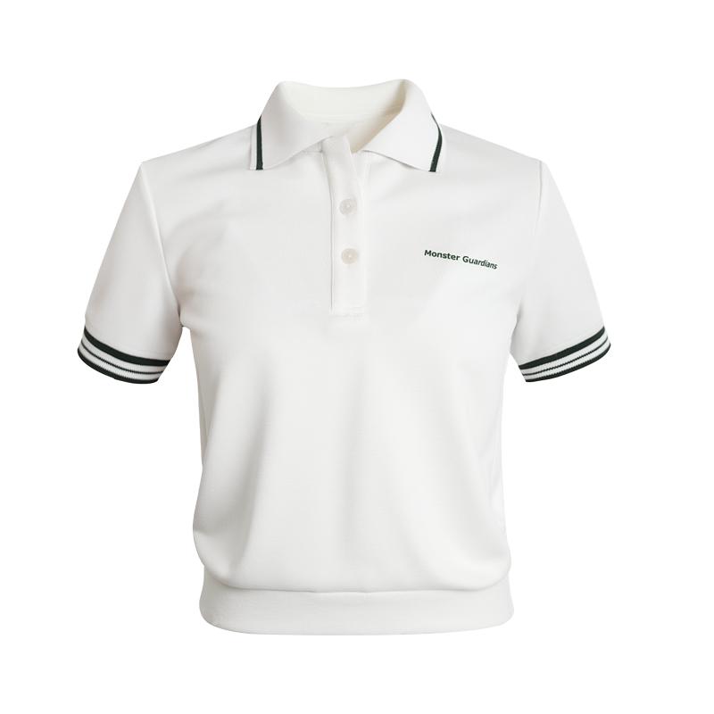 Monster Guardians复古休闲网球羽毛球短袖POLO衫运动裙套装女夏