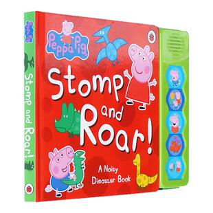 英文原版绘本 小猪佩奇 发声书 Peppa Pig Stomp and Roar! 粉红猪小妹纸板书 Ladybird
