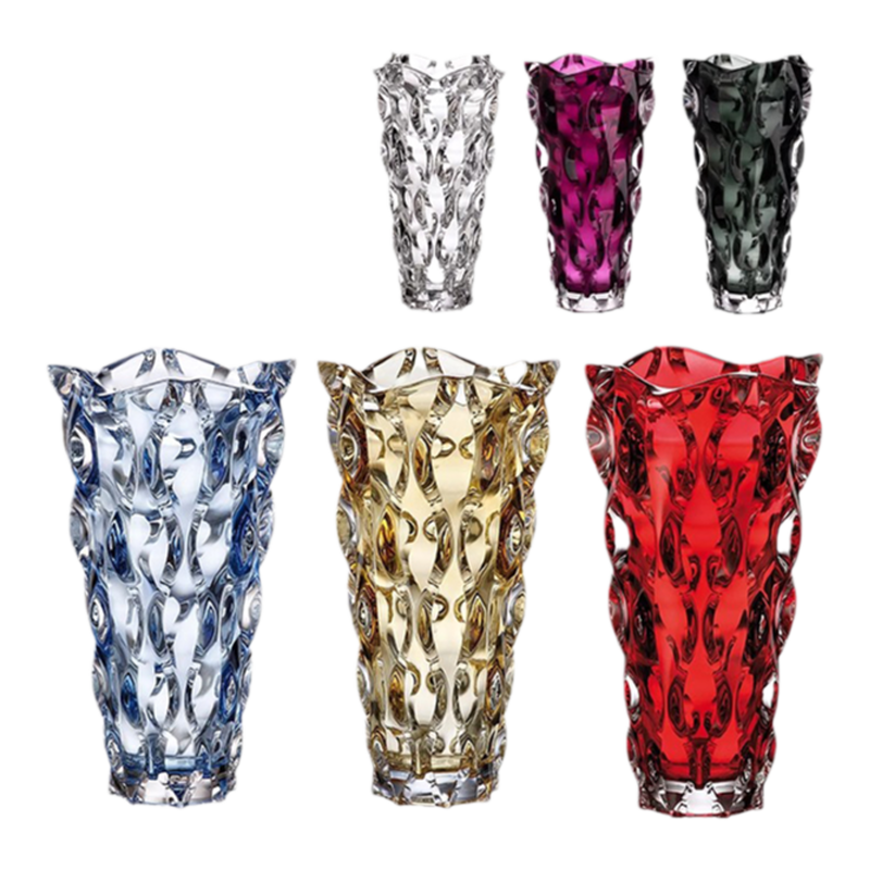 【花瓶清仓】捷克BOHEMIA进口水晶玻璃花瓶简约高档家用花瓶摆件