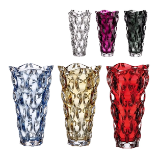 【花瓶清仓】捷克BOHEMIA进口水晶玻璃花瓶简约高档家用花瓶摆件