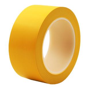 黄色警示胶带PVC地贴地面地标线胶布宽加厚耐磨划线定位标识安全线斑马线消防警戒带隔离工厂车间贴地板胶带