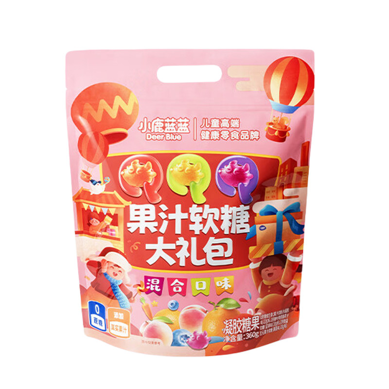 小鹿蓝蓝果汁软糖大礼包360g