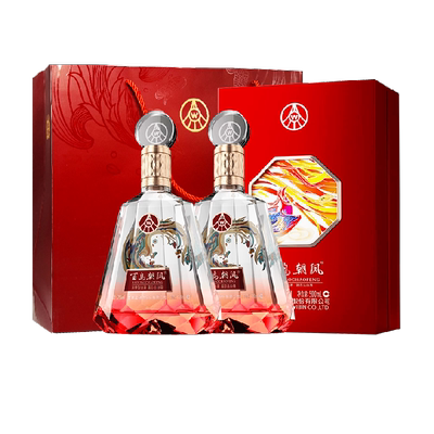 52度五粮液红钻500ml2瓶礼盒装