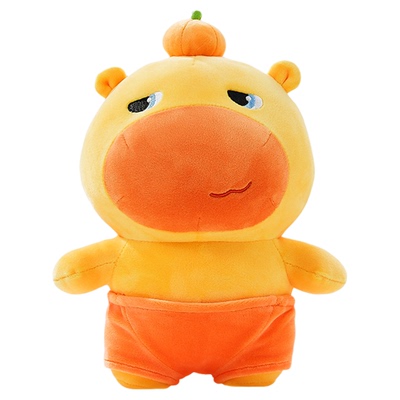 正版水豚噜噜玩偶毛绒公仔