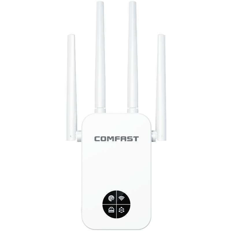 COMFAST  WiFi信号放大器增强扩大器放大桥接中继器家用1200M双频5G千兆穿墙王网络增强接收信号 CF-WR762AC