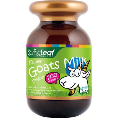 springleaf绿芙山羊奶片咀嚼片零食200粒儿童老人补钙片澳洲进口