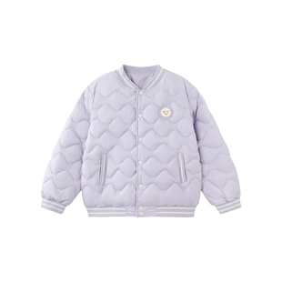 英氏儿童羽绒服棒球服秋冬保暖加厚防风御寒休闲女童女宝轻薄外套