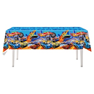 风火轮小汽车主题生日派对装饰火焰赛车纸盘纸杯纸巾桌布横幅气球
