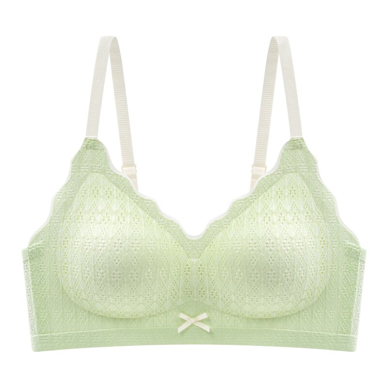 都市丽人裸感无痕内衣女夏薄款小胸聚拢收副乳防下垂无钢圈文胸罩