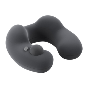 可拆洗按压式充气u型枕头旅行枕便携u形枕长途飞机护颈枕睡觉神器