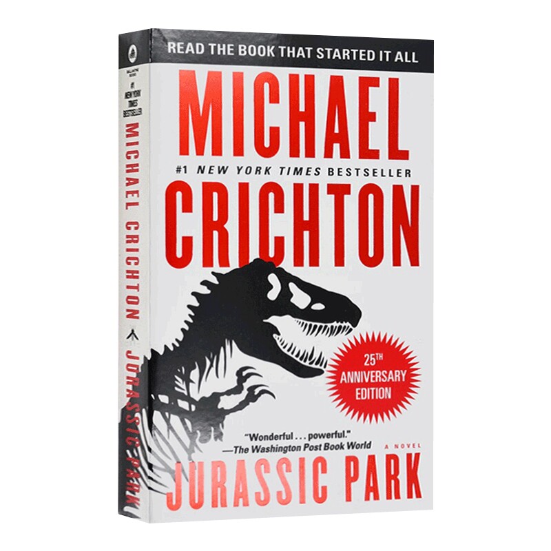 包邮现货正版英文进口原版书侏罗纪公园Jurassic Park Michael Crichton迈克尔克莱顿电影原著小说