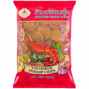 泰国进口水妈妈牌宋卡虾片泰式龙虾片自己自炸零食半成品商用食品