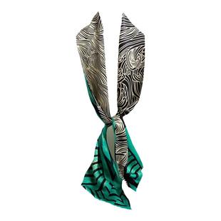 真丝长条丝巾女2025新款百搭系脖搭衬衫飘带领巾100%桑蚕丝窄围巾