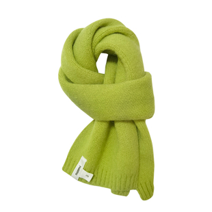 儿童秋冬围巾宝宝短款加厚保暖围脖男童女童纯色柔软韩版针织毛线