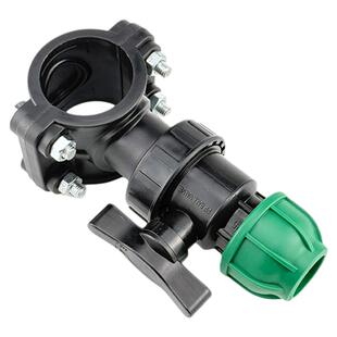 伊瑞泰克pe水管配件鞍座三通阀门开关快接4分球阀活接免热熔抢修