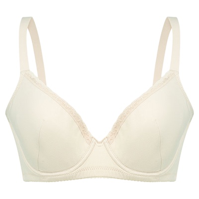 古今内衣女透气大胸显小网纱蕾丝软钢圈文胸柔软亲肤稳承托透气