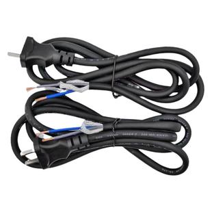 电钻电锤切割机软线电线延长线带二插头线加长电动工具电源线2芯