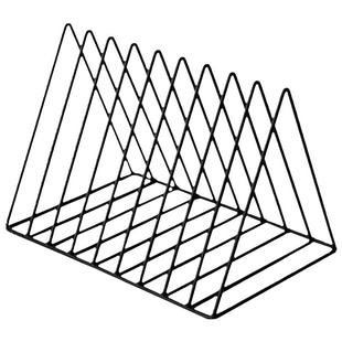 ins北欧桌面铁艺书立初高中学生用桌上挂书书架办公室书靠创意书本收纳架隔板放书的架子 封面杂志书收纳神器