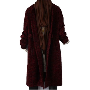 毛呢外套女2019冬装新款韩版大码宽松胖MM中长款茧型呢子大衣女装