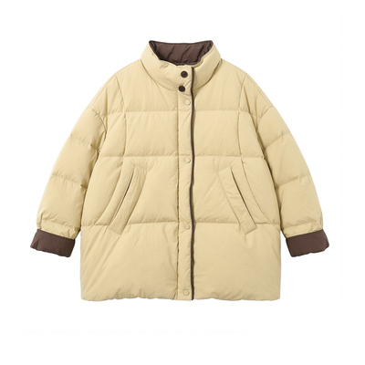 特大码胖mm高级感休闲简约棉袄女