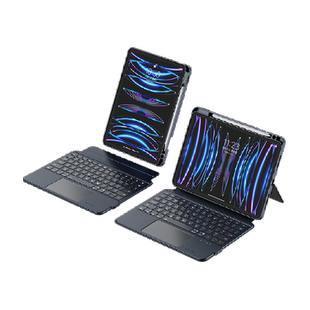 闪魔适用苹果ipad蓝牙磁吸键盘2022ipadpro保护套Air5平板壳10代
