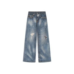 UOOYAA/乌丫2026春季新款「魔法花园」超现实视错觉印花牛仔裤