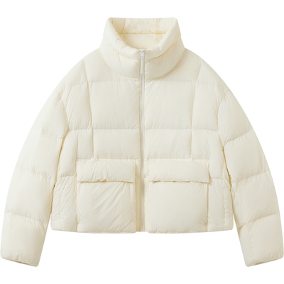 播商场同款宽松短款龟背羽绒服女秋冬新款保暖面包服BDS4RD3585