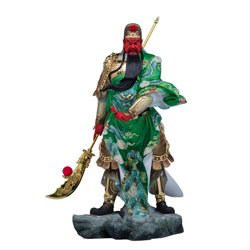 仿玉武圣关公武财神招财客厅摆件