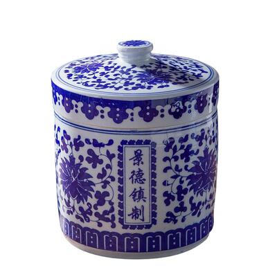 景德镇青花陶瓷罐蜂蜜密封罐