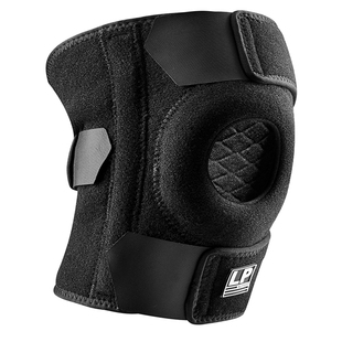 LP733CAR1弹簧支撑型运动护膝 登山排球篮球运动护腿套黏贴式护膝