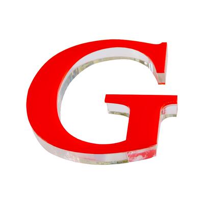 定做发光字曲度亚克力拆装