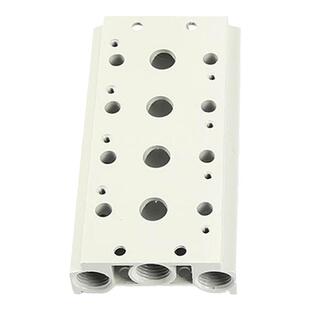 电磁阀底座4V210-08汇流板/汇流排/连接板/阀板 2位-15位全规格