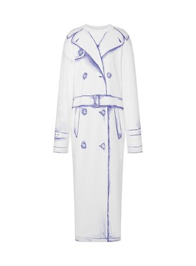 Moschino/莫斯奇诺  女士Trompe棉质连体连衣裙