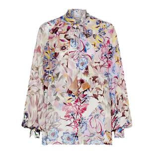 MARELLA 2025秋冬女装可调节系带印花衬衫上衣3116205102