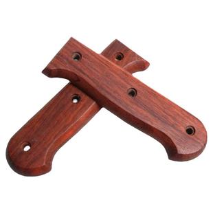 巴西花梨菜刀柄 2片夹柄家用菜刀配木把手工刀具配件送铆钉多款式