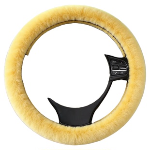 冬季保暖松紧弹力毛绒方向盘套新款汽车把套冬季无内圈方向盘罩
