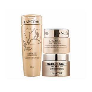 补货啦~兰蔻菁纯臻颜中小样黑金面霜眼霜日霜晚霜隔离粉底精粹水