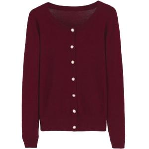 不起球针织开衫女小款外搭穿毛线短款空调上衣春秋季黑色毛衫外套