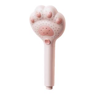 淋浴增压过滤花洒可爱猫爪喷头家用浴室热水器便携莲蓬头软管套装