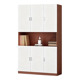 实木文件柜资料柜办公室档案柜一体家用入户玄关柜书柜阳台储物柜