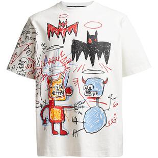 SEASON HIGHBSQ联名2026年春季潮流短袖男款宽松涂鸦日常T恤男装