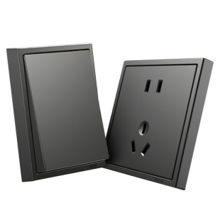 西蒙simon开关插座5五孔二三插i7高级灰家用暗装墙壁电源86型面板