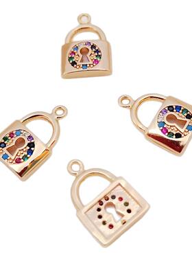 diy包金镶嵌挂件手链饰品吊坠