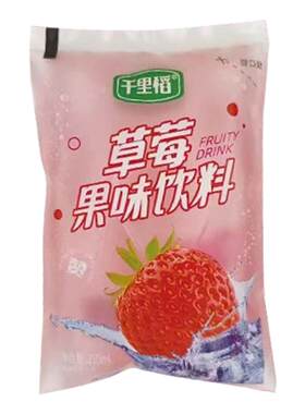 千里稻老式冰袋果味饮料