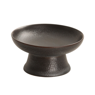 竹茗堂一等品微瑕库存果盘莲花沥水高脚盘茶点盘供盘日式点心盘