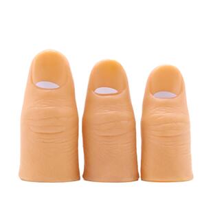 逼真拇指套软硬手指假 食指套 儿童舞台魔术道具近景丝巾消失术