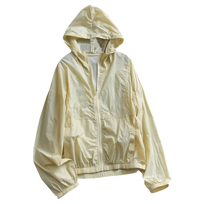 冰感薄款户外连帽宽松女防晒外套