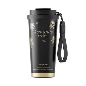 限时价格！高颜值裕川保温杯黑金玫瑰