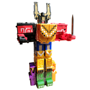 儿童数字方块组合百兽动物合体变形玩具男孩机器人拼装全套装礼物